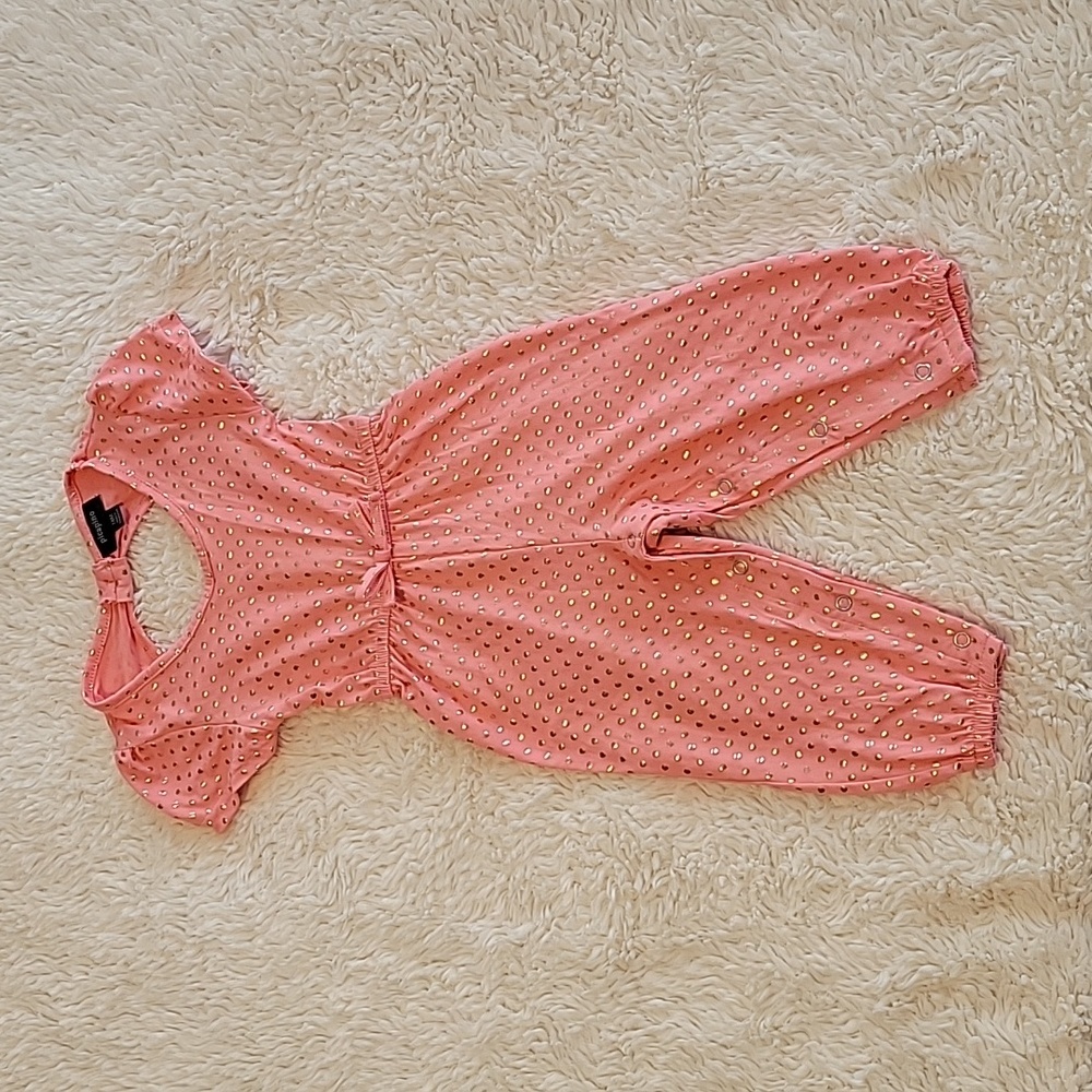 "Picapino" Baby Girls polka dots Jumpsuit